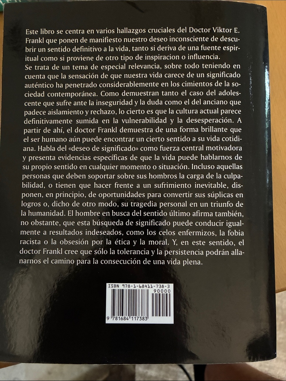 El Hombre en Busca de Sentido by Viktor E. Frankl - Black & Yellow Cover - Picture 2 of 2